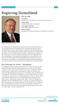 Unterrichtsbaustein: Ist Yasuní noch zu retten? - Rollenprofil Regierung Deutschland