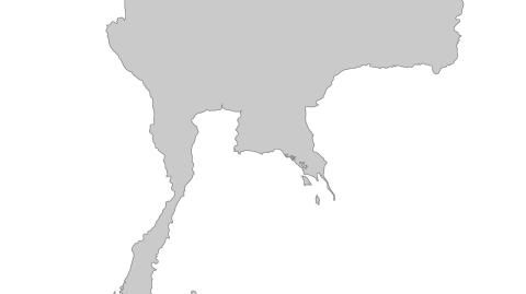 Karte: Landkarte Thailand (Politische Staatsgrenzen)