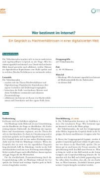 Unterrichtsbaustein: Wer bestimmt im Internet?