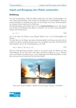 Project: Impuls und Bewegung einer Rakete (Schüler*innenteil)