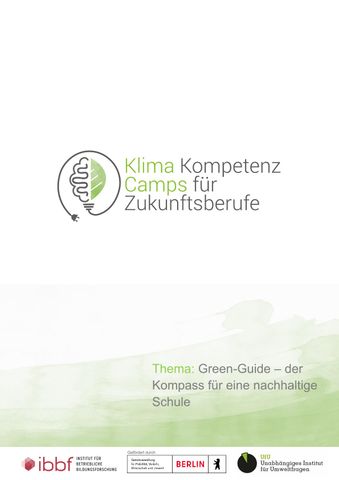 Arbeitsblatt: Green-Guide - der Kompass für eine nachhaltige Schule (PDF)