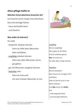 Broschuere: Altenpflegehelfer:in