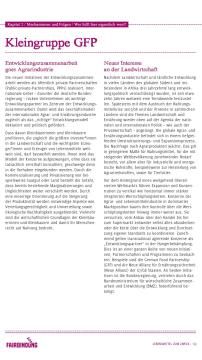 Unterrichtsbaustein: Wer hilft hier eigentlich wem? - Kleingruppe German Food Partnership (GFP)