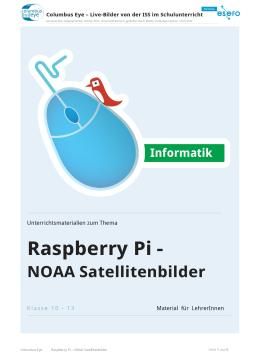 Unterrichtsbaustein: Raspberry Pi - NOAA Satellitenbilder (Lehrer*innenteil)