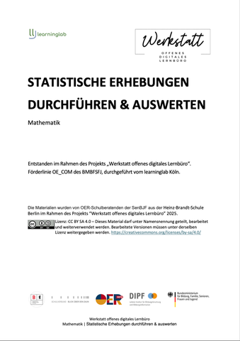 Arbeitsblatt: Statistische Erhebungen durchführen & auswerten