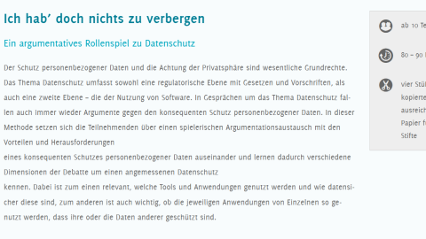 Webseite: Ich hab’ doch nichts zu verbergen