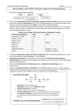 Veranschaulichung: Nomenklatur nach IUPAC (einfache organische Verbindungen) (Druckversion farbig) (pdf)
