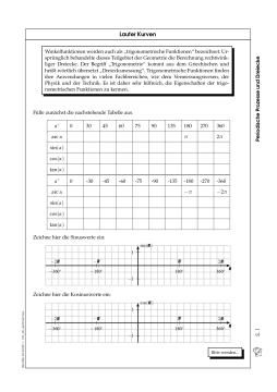 Arbeitsblatt: Lauter Kurven (zip)