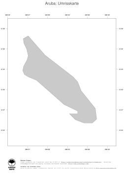 Karte: Landkarte Aruba (Politische Staatsgrenzen)