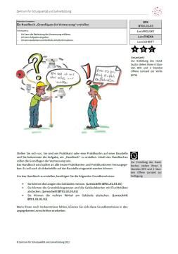 Arbeitsblatt: Ein Handbuch „Grundlagen der Vermessung“ erstellen (Niveau A, B, C | PDF)