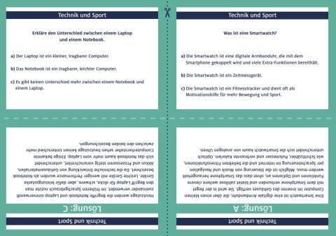 Lernspiel: Wissensquiz Handel | Technik