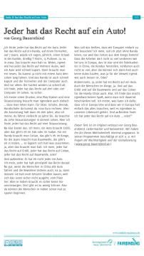 Unterrichtsbaustein: Jede_r hat das Recht auf ein Auto! - Text