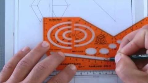Video: 6-Kant-Pyramide A schräger und senkrechter Schnitt kombiniert RB