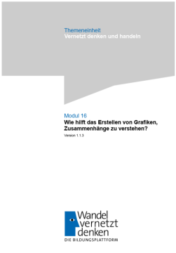 Unterrichtsplanung: Modul 16 | Wie hilft das Erstellen von Grafiken, komplexe Zusammenhänge zu verstehen?