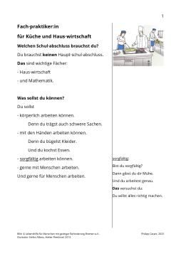 Broschuere: Fachpraktiker:in für Küche und Hauswirtschaft
