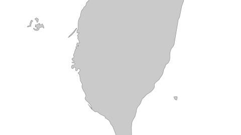 Karte: Landkarte Taiwan (Politische Staatsgrenzen)