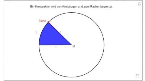 Interaktion: Kreissektor