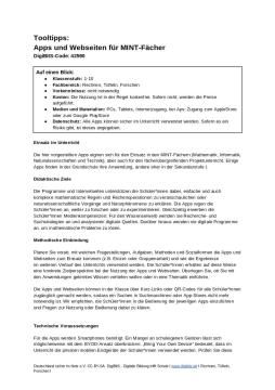 Text: DigiBitS-Tooltipps: MINT-Fächer (odt)