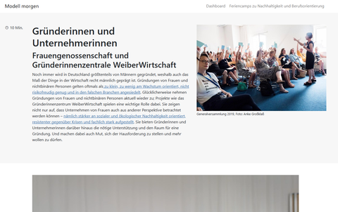 Unterrichtsbaustein: Gründerinnen und Unternehmerinnen