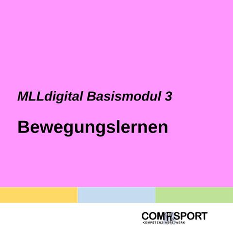 Lernkontrolle: Basismodul MLLdigital B3: Bewegungslernen