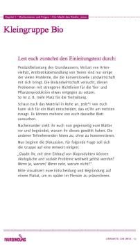 Unterrichtsbaustein: Alle Macht den Käufer*innen? - Arbeitsblätter Kleingruppen