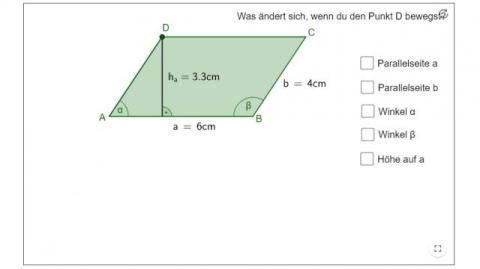 Interaktion: Parallelogramm 2