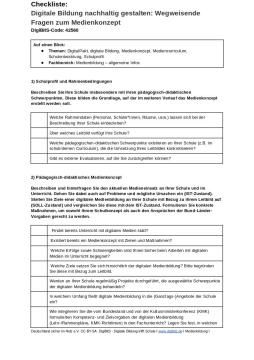 Text: DigiBitS-Checkliste: Digitale Bildung nachhaltig gestalten (odt)
