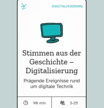 Webseite: Stimmen aus der Geschichte - Digitalisierung | Methodenbeschreibung