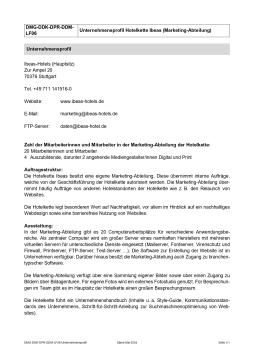 Unterrichtsbaustein: Unternehmensprofil Lernfeld 6 (DOCX)