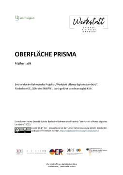 Arbeitsblatt: Oberfläche Prisma