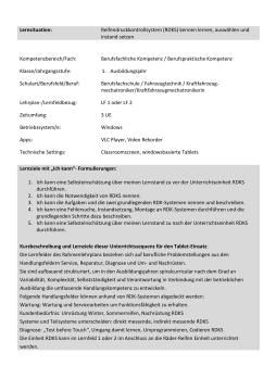 Unterrichtsbaustein: Reifendruckkontrollsystem (ZIP-Datei)