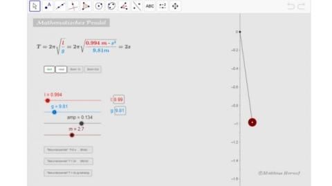 Interaktion: Mathematisches Pendel