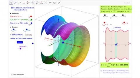 Interaktion: Rotationsvolumen mit Kachelflächen 2