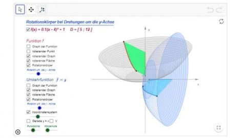 Interaktion: Rotation um die y-Achse