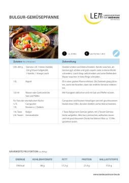 Sonstiges: #easyfoodbw | Rezept Bulgur-Gemüsepfanne