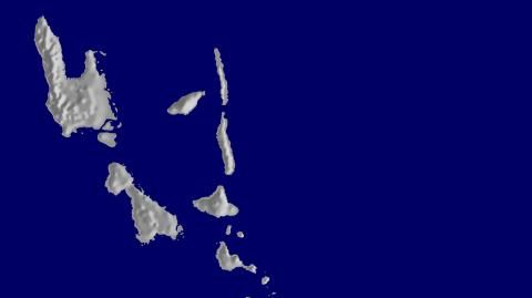 Karte: Landkarte Vanuatu (Staatsgrenzen und Hauptstadt): schattiertes Relief