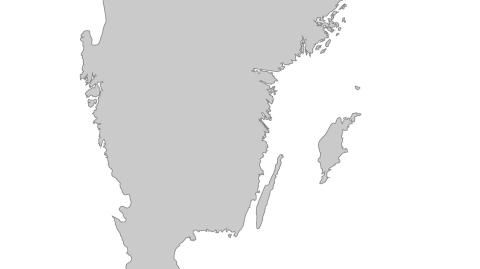 Karte: Landkarte Schweden (Politische Staatsgrenzen)