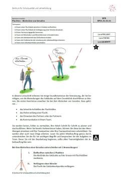 Arbeitsblatt: Fluchten - Abstecken von Geraden (Niveau C | PDF)