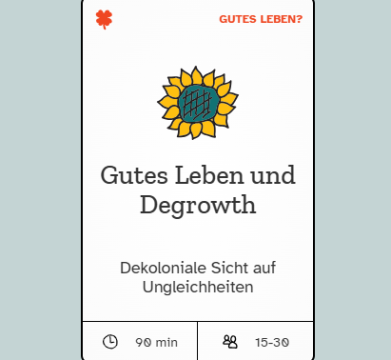 Webseite: Gutes Leben und Degrowth | Methodenbeschreibung