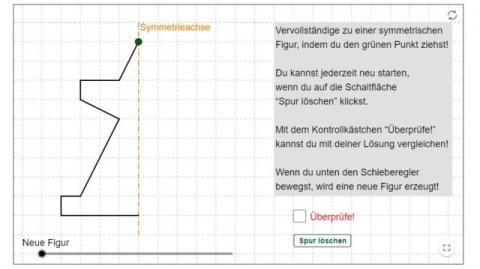Interaktion: Symmetrische Figuren