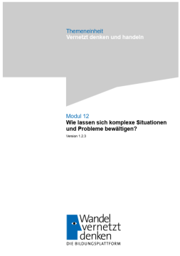Unterrichtsplanung: Modul 12 | Wie lassen sich komplexe Situationen und Probleme bewältigen?