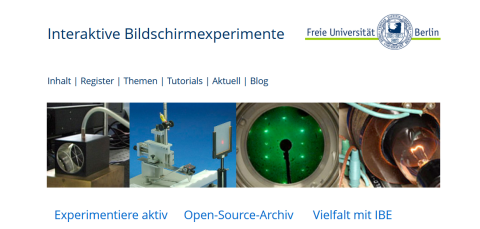 Entdeckendes: Interaktive Bildschirmexperimente (IBE)
