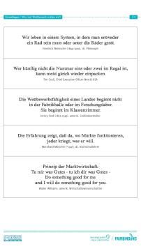 Unterrichtsbaustein: Wie viel Wettbewerb wollen wir? - Zitate