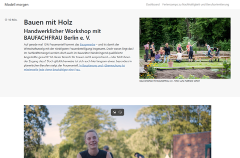 Unterrichtsbaustein: Bauen mit Holz