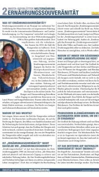 Unterrichtsbaustein: Kleine Bühnen, große Themen - Infoblatt Ernährungssouveränität