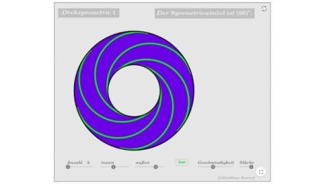Interaktion: Drehsymmetrie