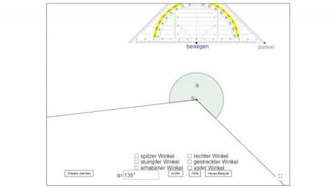 Interaktion: Winkelmessung