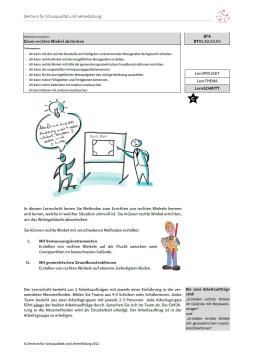 Arbeitsblatt: Einen rechten Winkel abstecken (Niveau C | PDF)