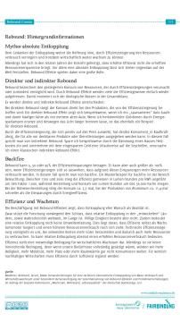 Unterrichtsbaustein: Rebound-Comics - Hintergrundinfos