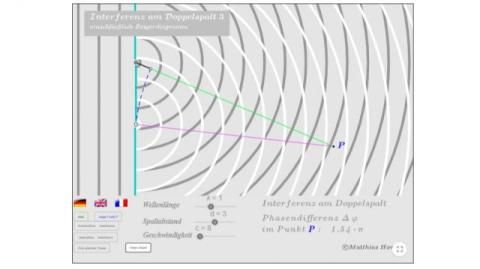 Interaktion: Interferenz am Doppelspalt 3